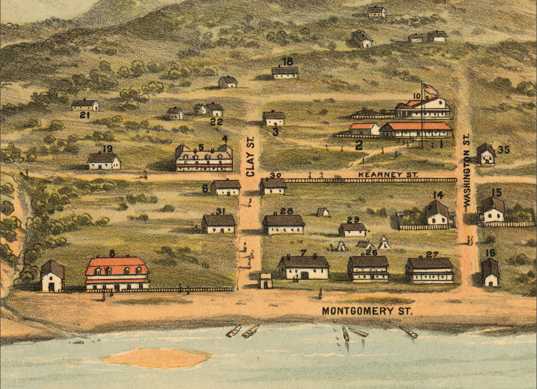 San Francisco, California - 1846-47 View (Before the Gold Rush)