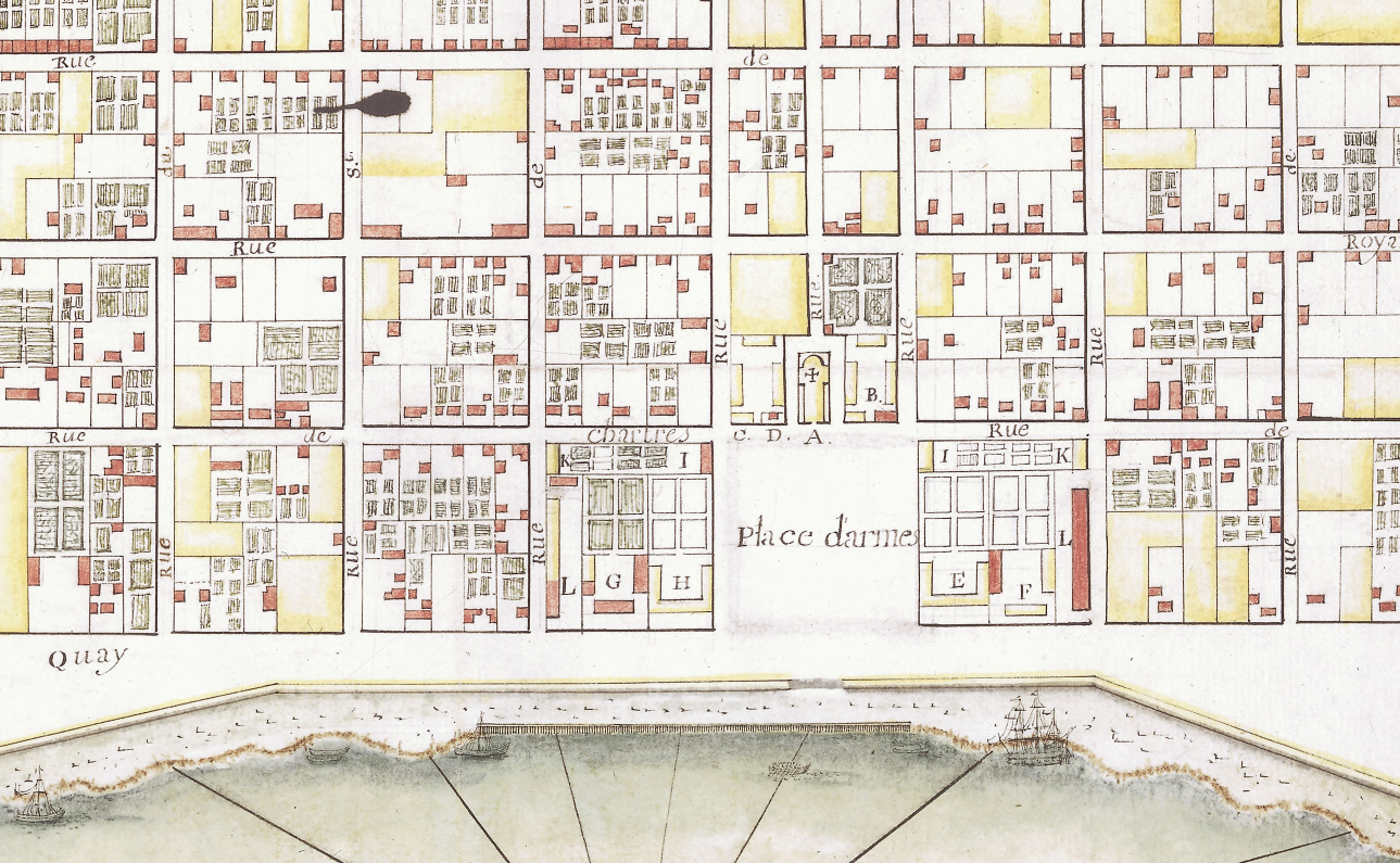 New Orleans, Louisiana – 1725 Colonial City Plan