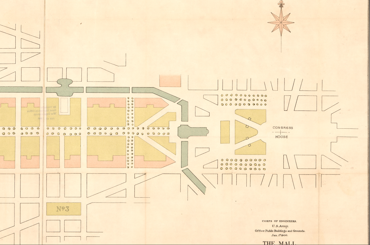 Washington, D.C. – L’Enfant’s Original Mall Plan (1791)