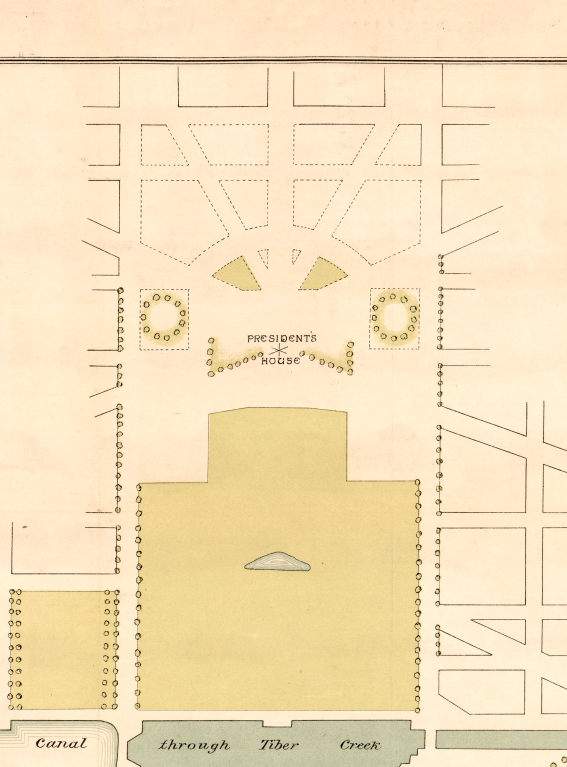 Washington, D.C. – L’Enfant’s Original Mall Plan (1791)