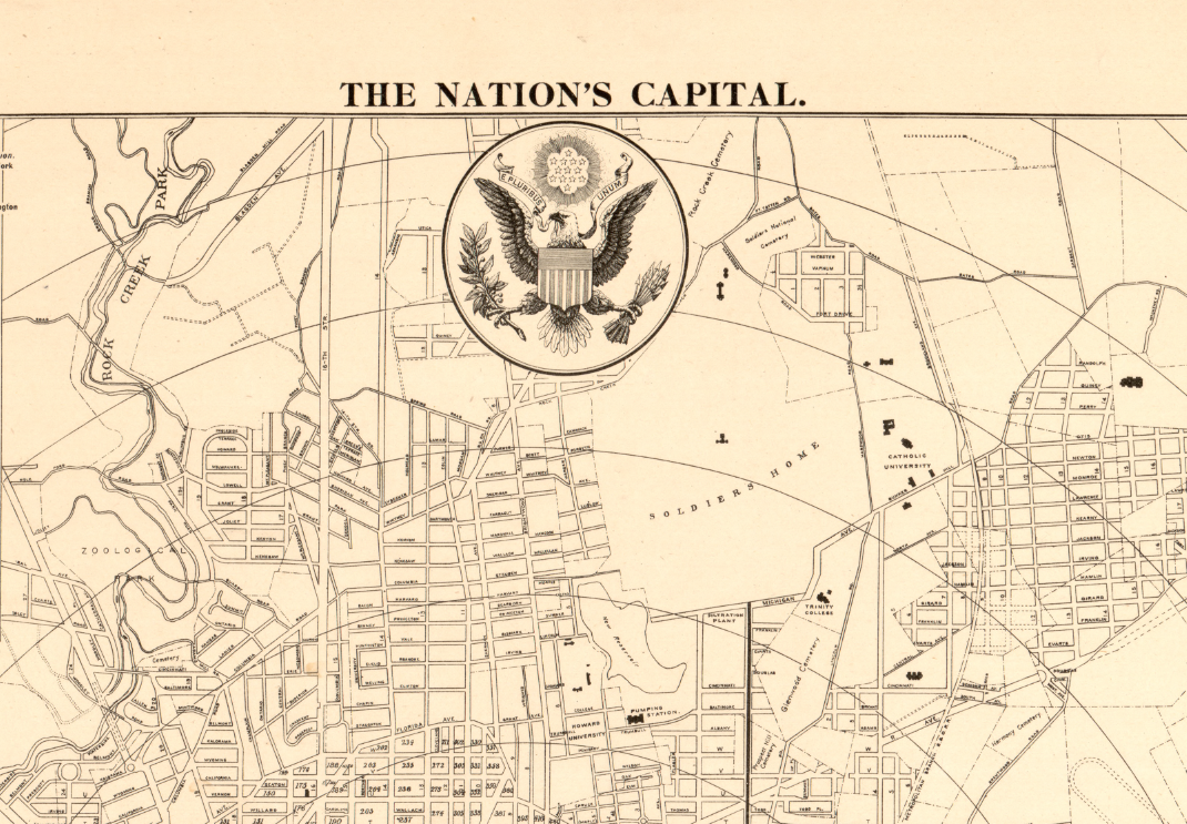 The Nation’s Capital – Washington, D.C. Inaugural City Map of 1905