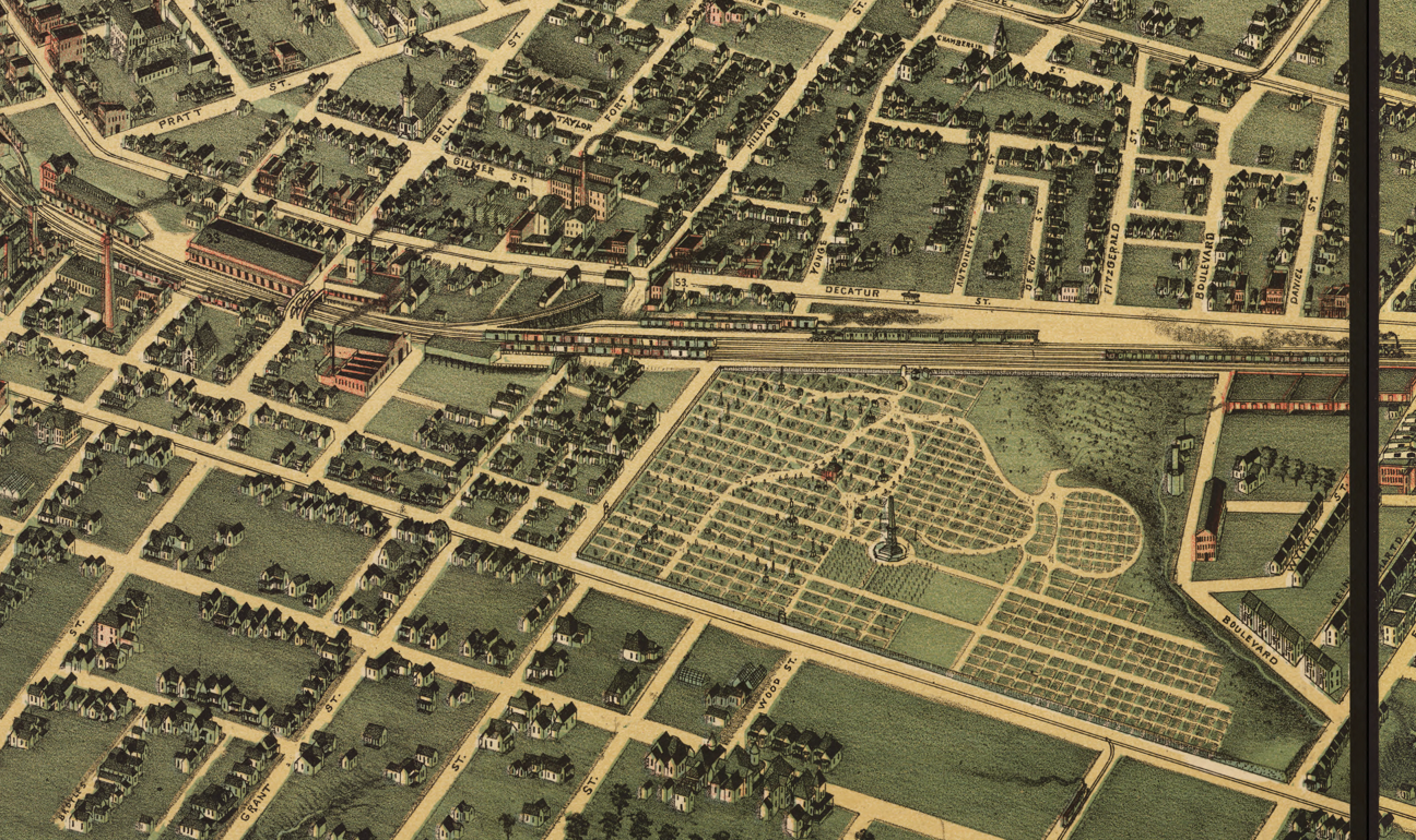 Atlanta, Georgia – 1892 City Map