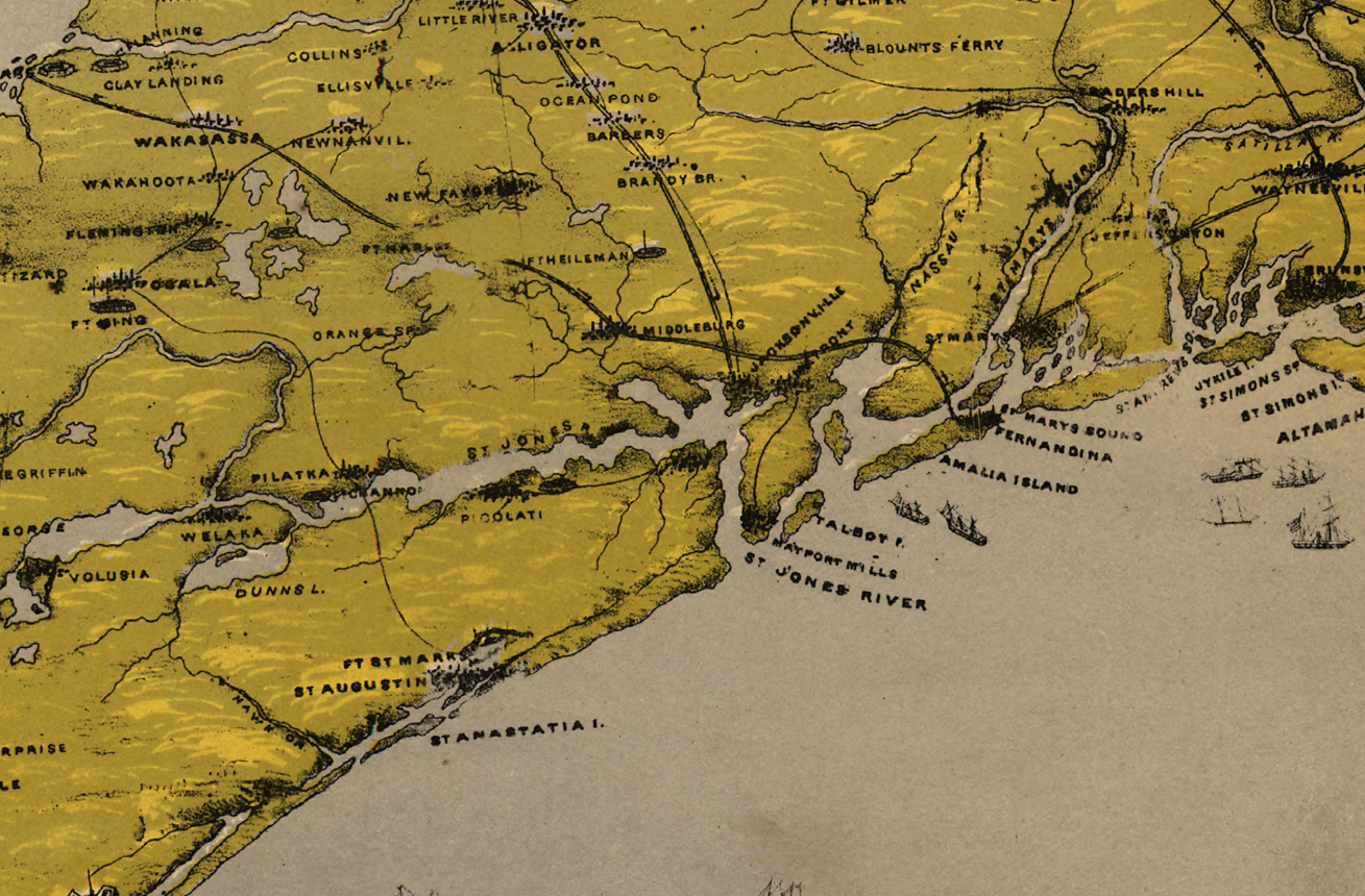 Florida – Bird’s Eye View of the Peninsula and Gulf Coast