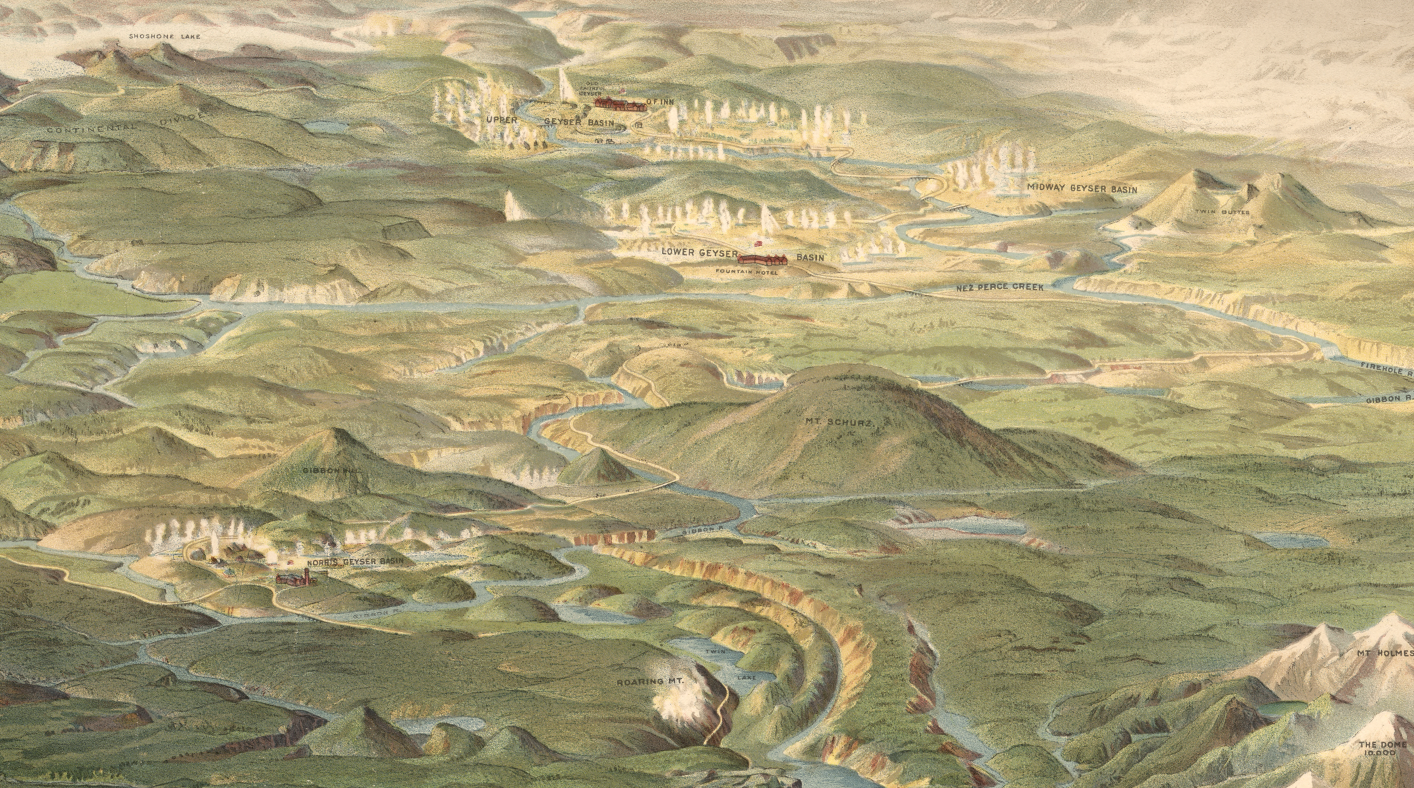 Yellowstone National Park – 1904 Aerial View