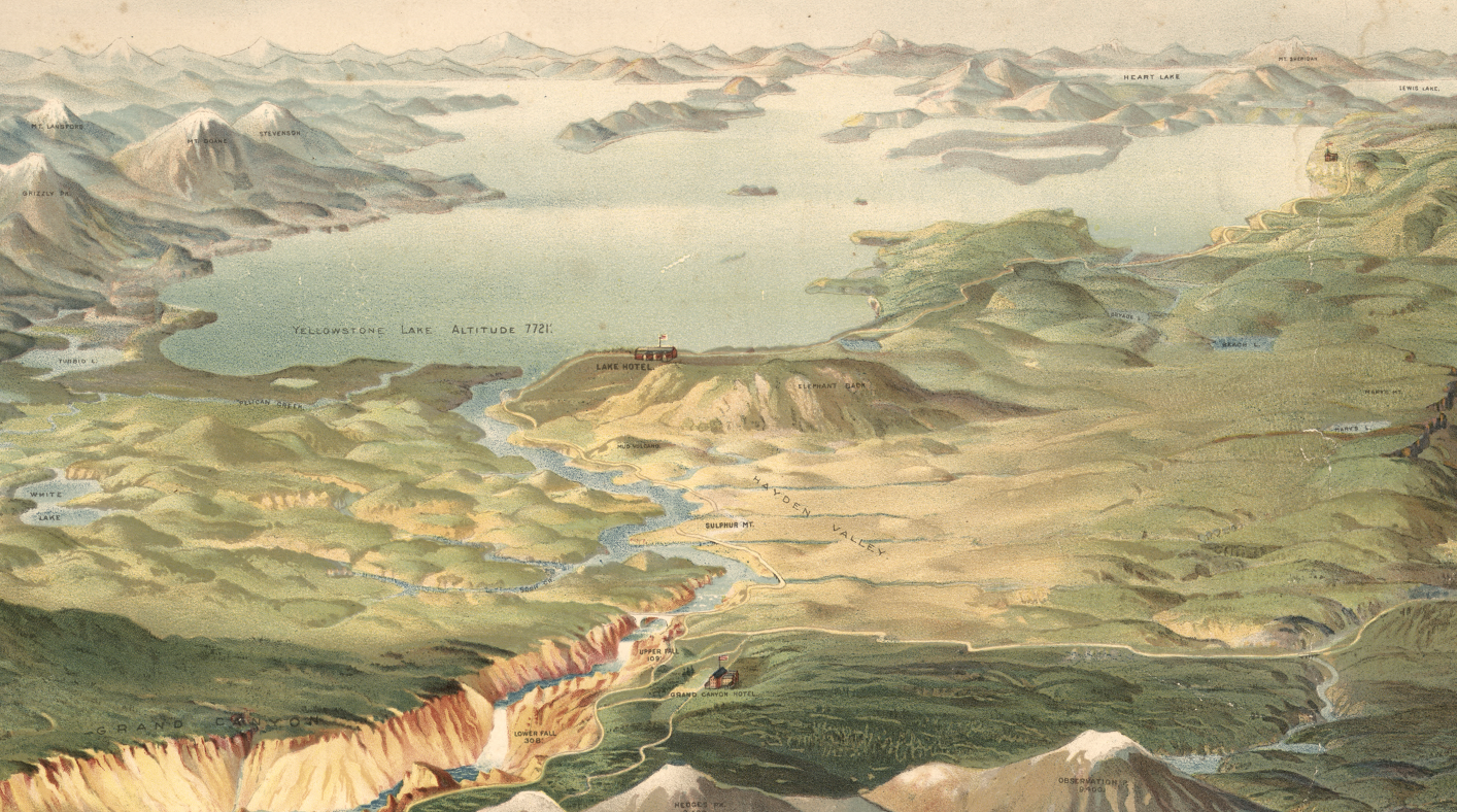 Yellowstone National Park – 1904 Aerial View