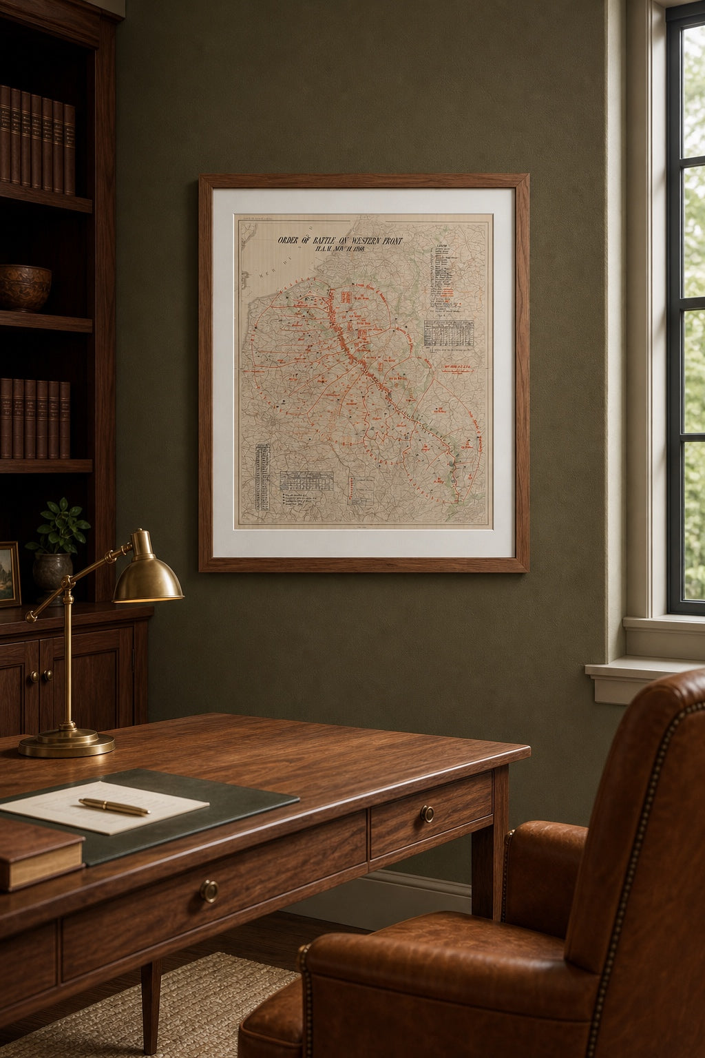 Western Front – 1918 Armistice Order of Battle Map
