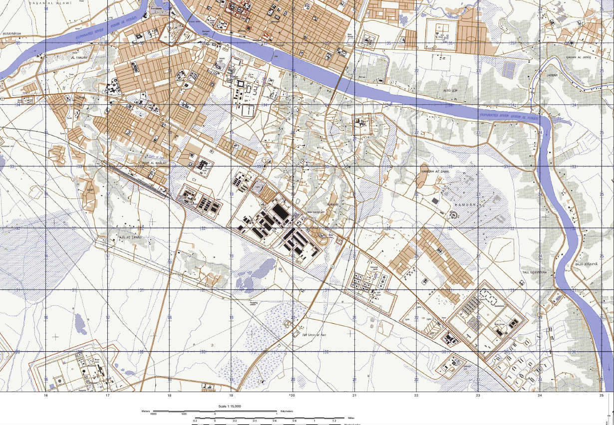 Battle Archives Map An Nasiriyah, Iraq