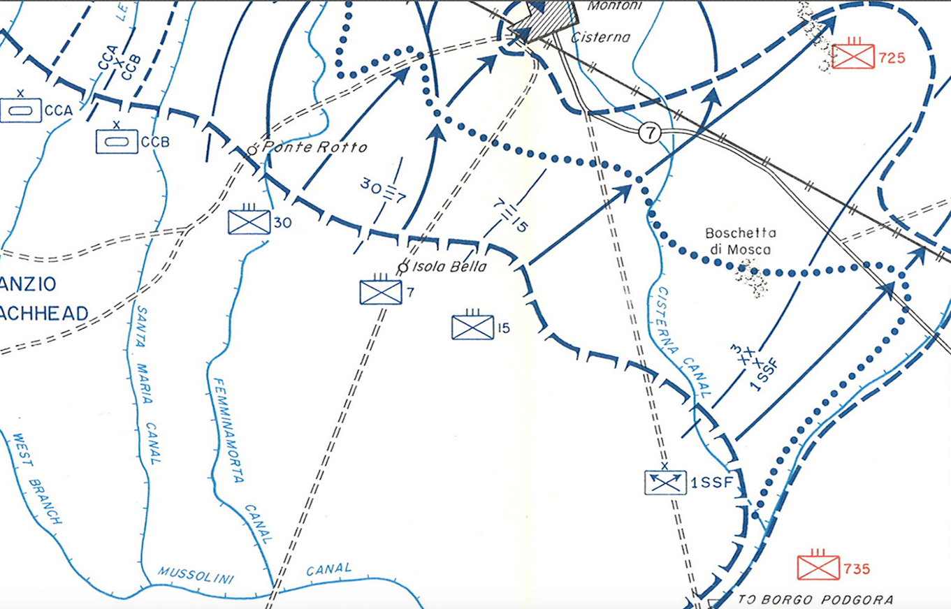 Battle Archives Map Anzio Breakout Battle Map
