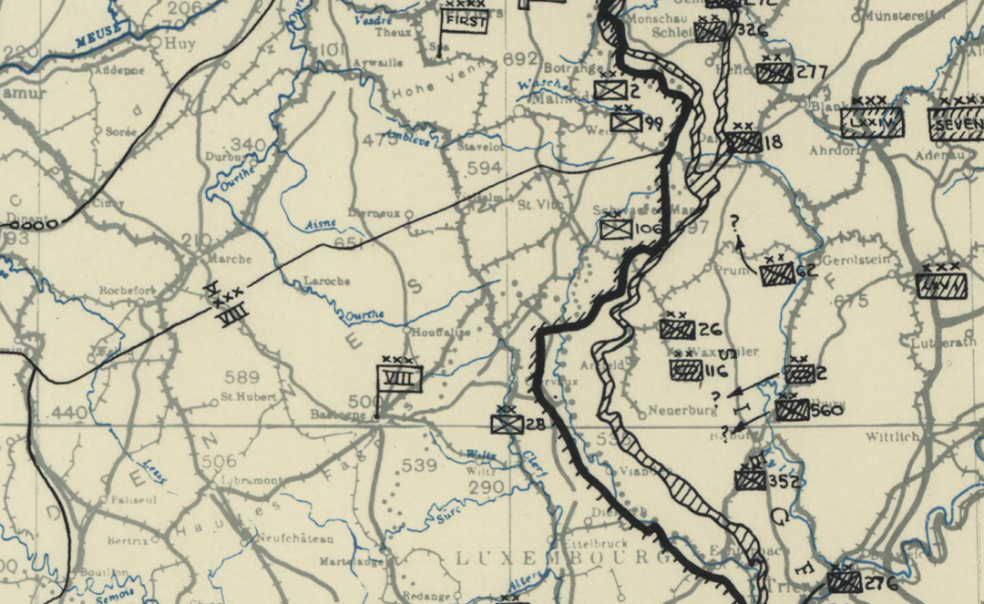 Battle Archives Map Ardennes Counteroffensive (Battle of the Bulge) #3