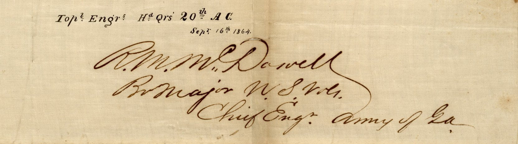 Battle Archives Map Atlanta, Georgia #1