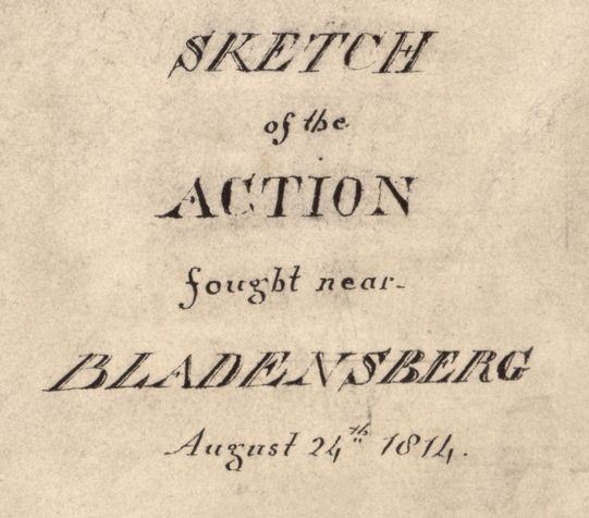 Battle Archives Map Bladensburg, Maryland