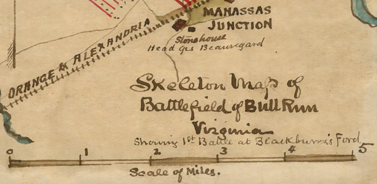 Battle Archives Map Bull Run (Manassas) I #3