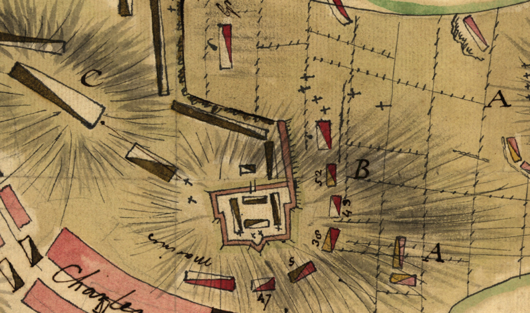 Battle Archives Map Bunker Hill, Massachusetts #1