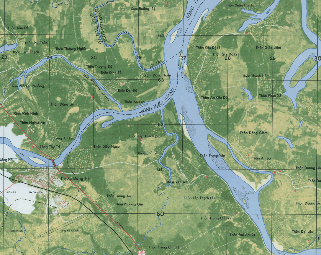 Battle Archives Map Cam Lo (East), Vietnam Topographical Pictomap