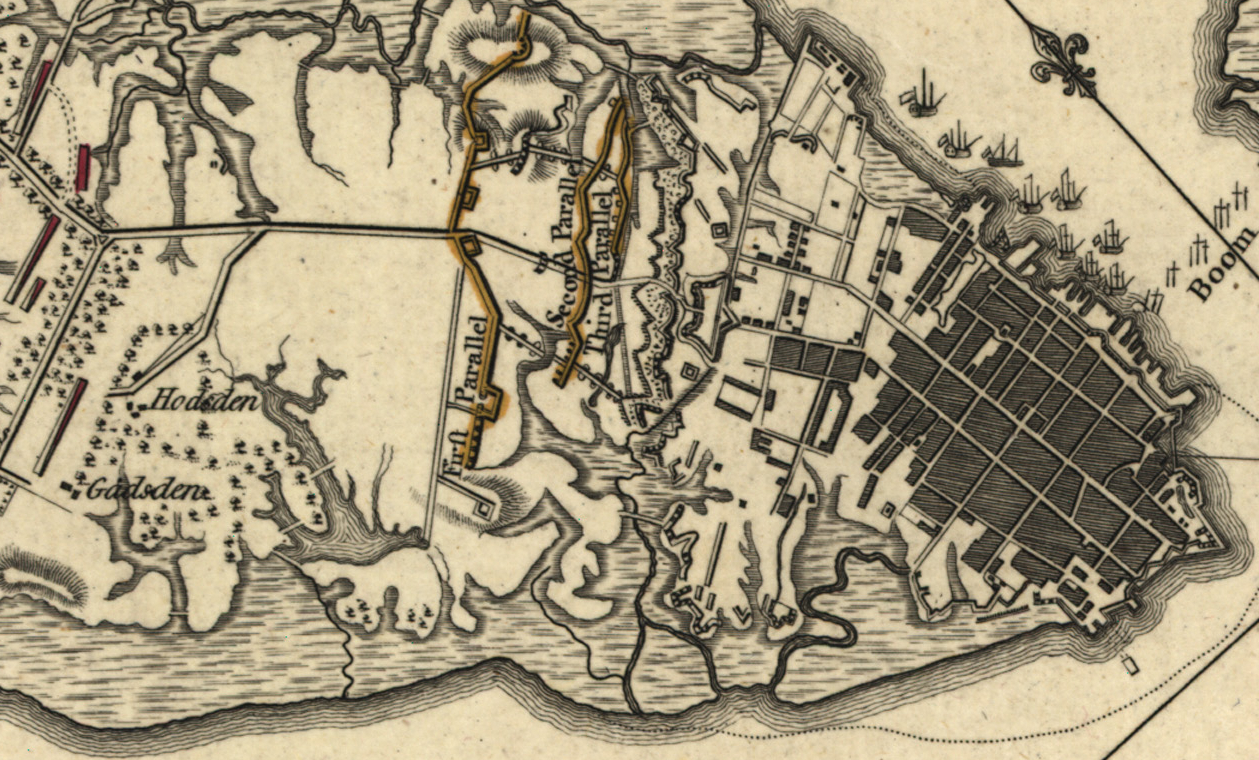 Battle Archives Map Charles Town, South Carolina #1