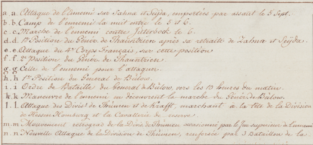 Dennewitz 1813 French Battle Map