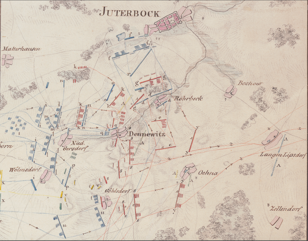 Dennewitz 1813 French Battle Map