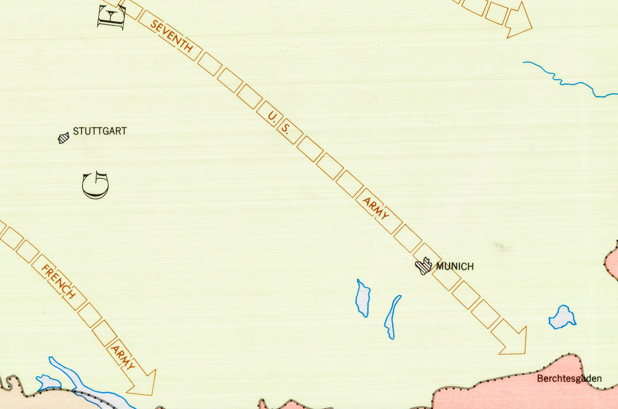 Battle Archives Map European Campaign, First US Army #2