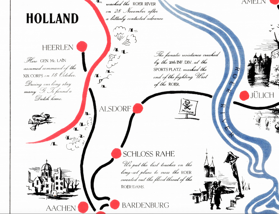 Battle Archives Map European Campaign, XIX Corps