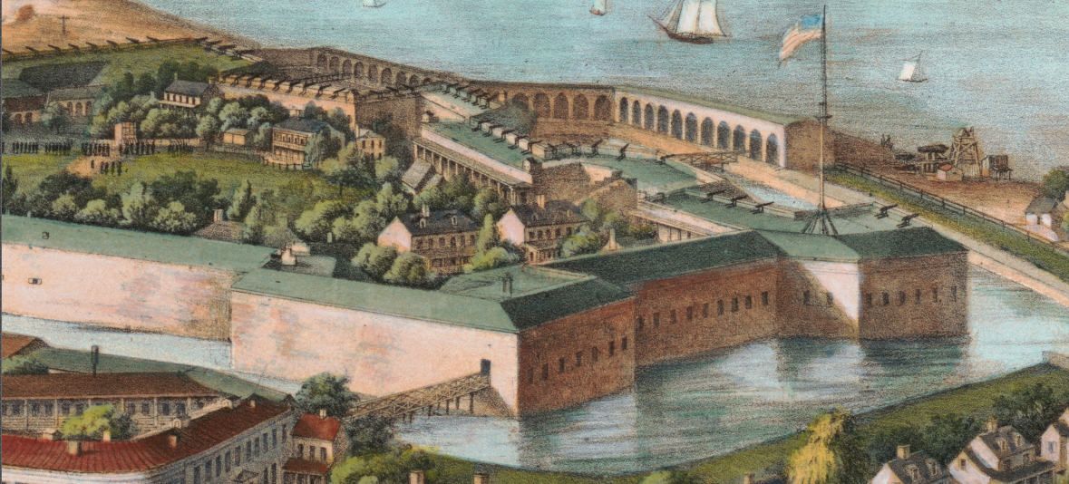 Battle Archives Map Fortress Monroe, Virginia #1