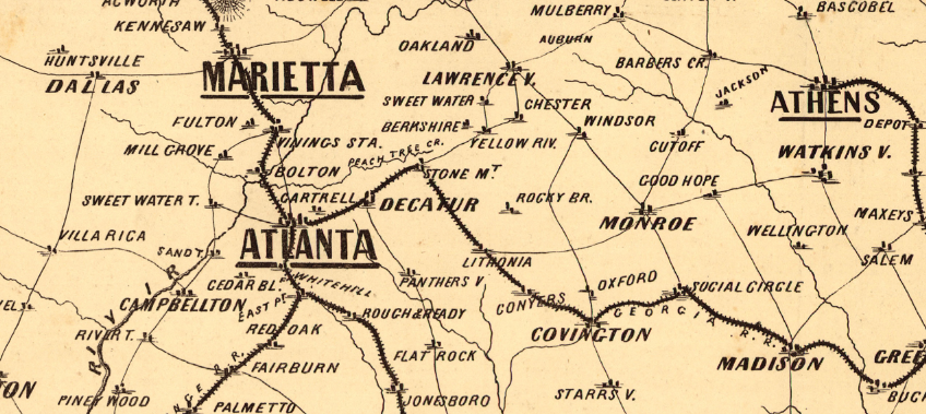 Battle Archives Map Georgia