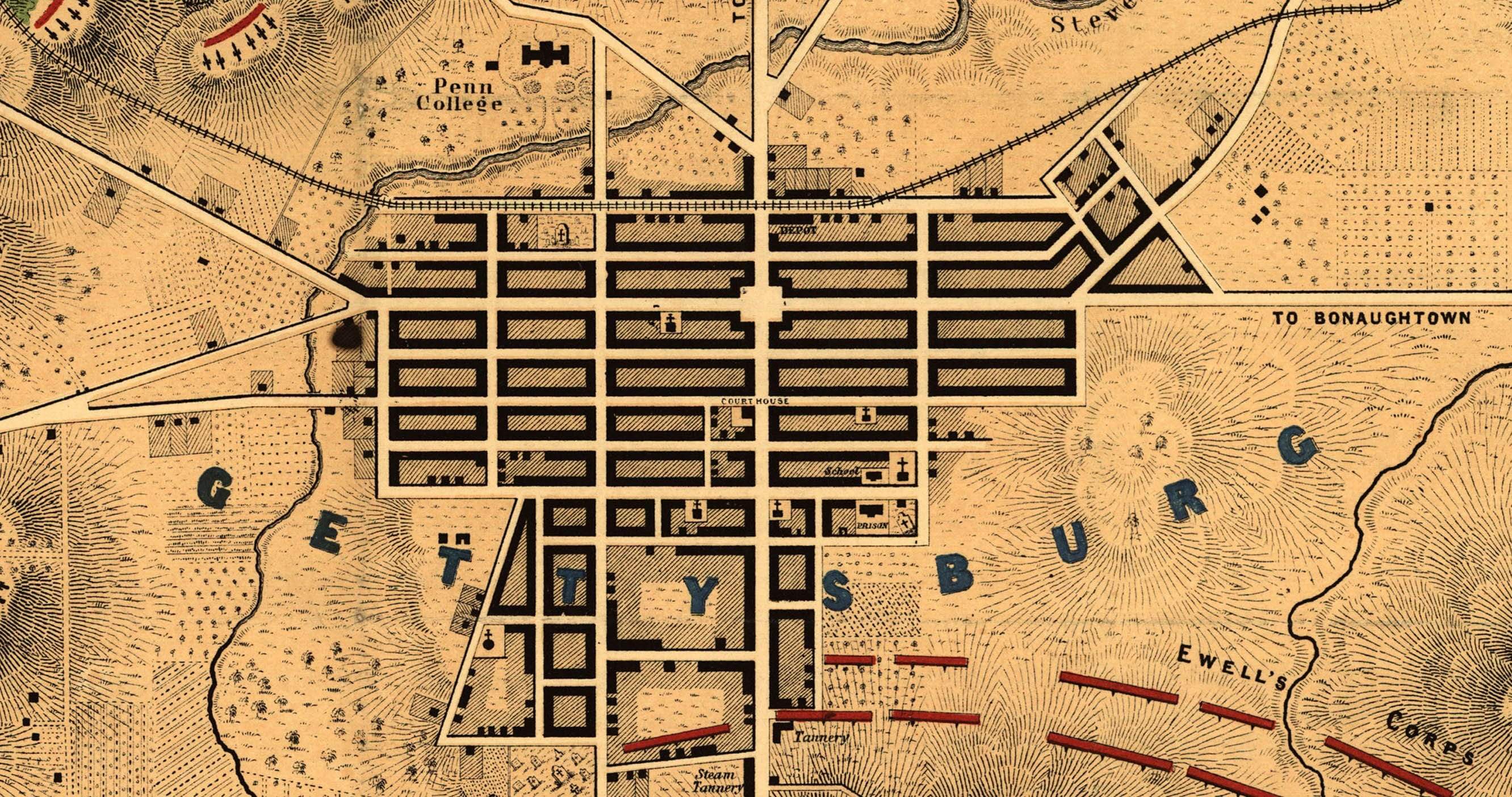 Battle Archives Map Gettysburg #3