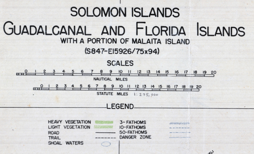 Battle Archives Map Guadalcanal #2
