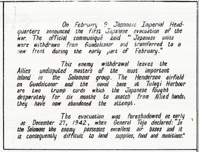 Battle Archives Map Guadalcanal #3