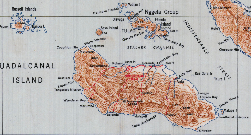 Battle Archives Map Guadalcanal #5