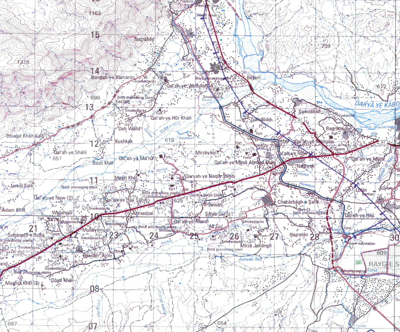 Battle Archives Map Jalalabad, Afghanistan