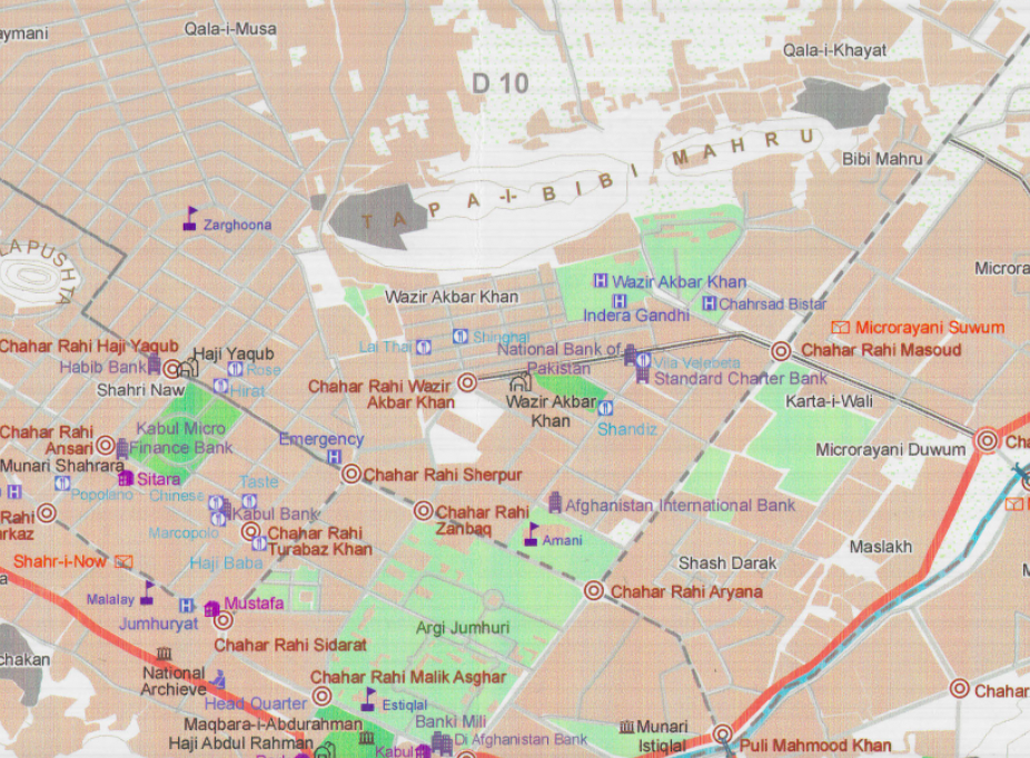Battle Archives Map Kabul, Afghanistan #1