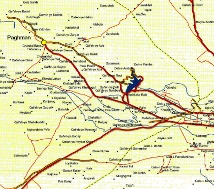 Battle Archives Map Kabul Province, Afghanistan