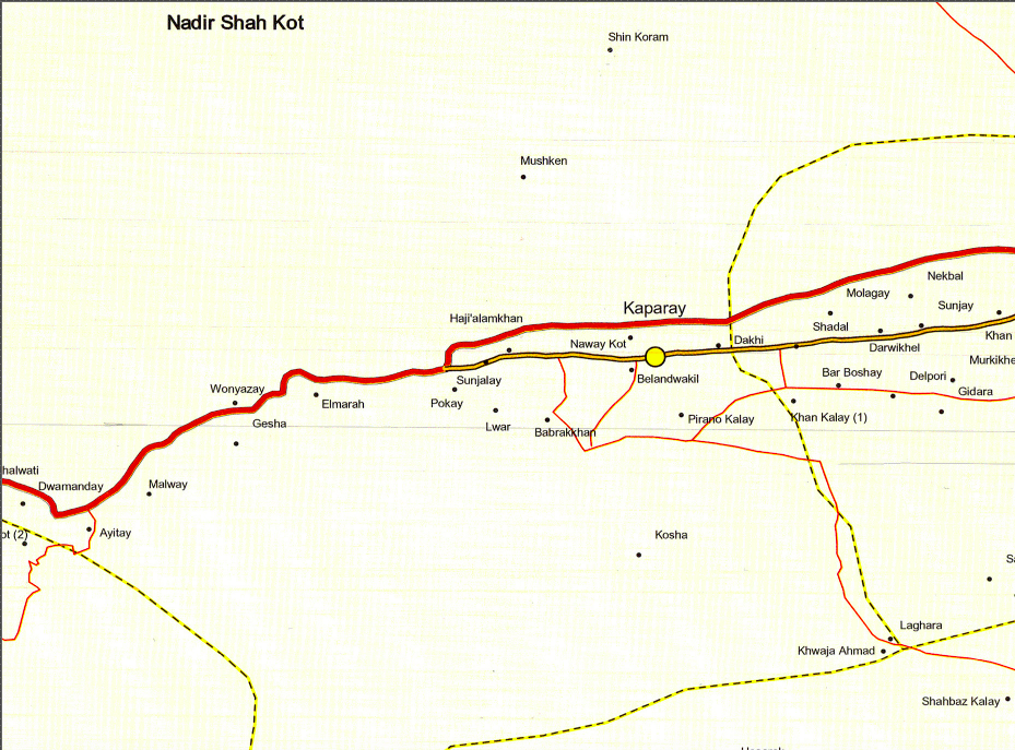 Battle Archives Map Khost Province, Afghanistan