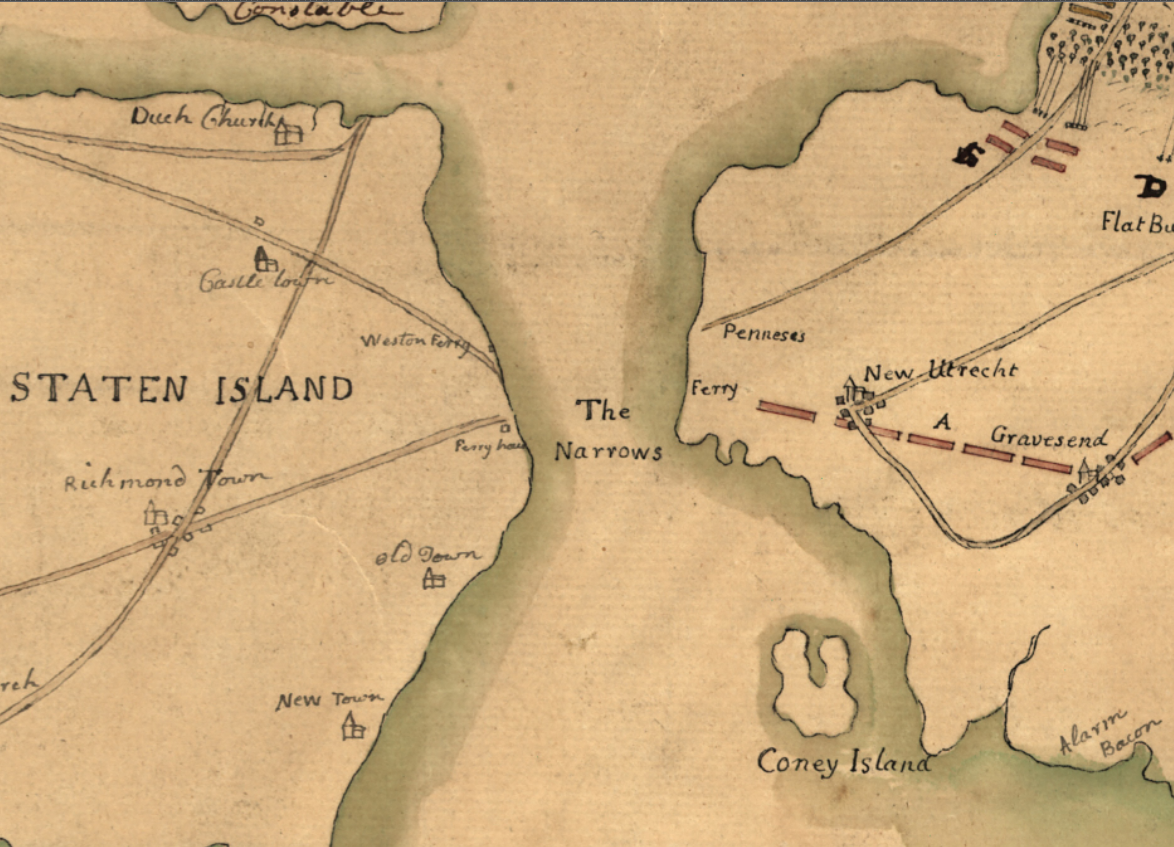 Battle Archives Map Long Island (or Brooklyn or Brooklyn Heights), New York #1