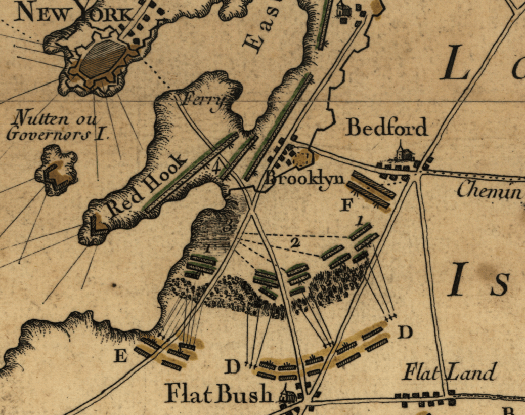 Battle Archives Map Long Island (or Brooklyn or Brooklyn Heights), New York #2