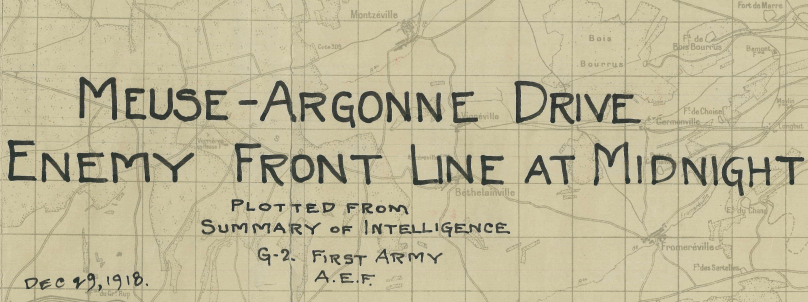 Battle Archives Map Meuse-Argonne Offensive #3