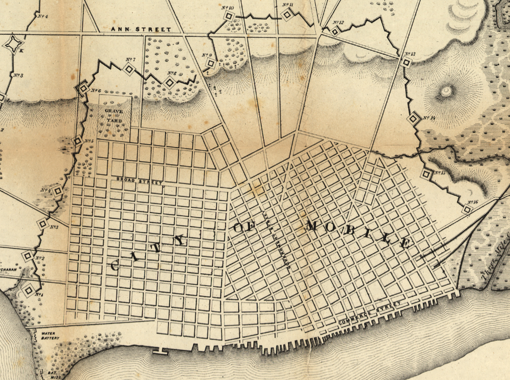 Battle Archives Map Mobile, Alabama #2