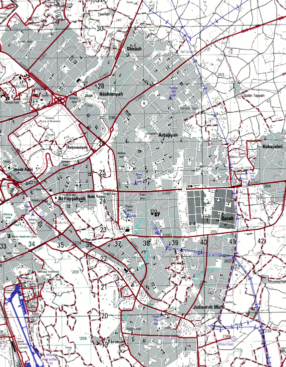 Battle Archives Map Mosul, Iraq