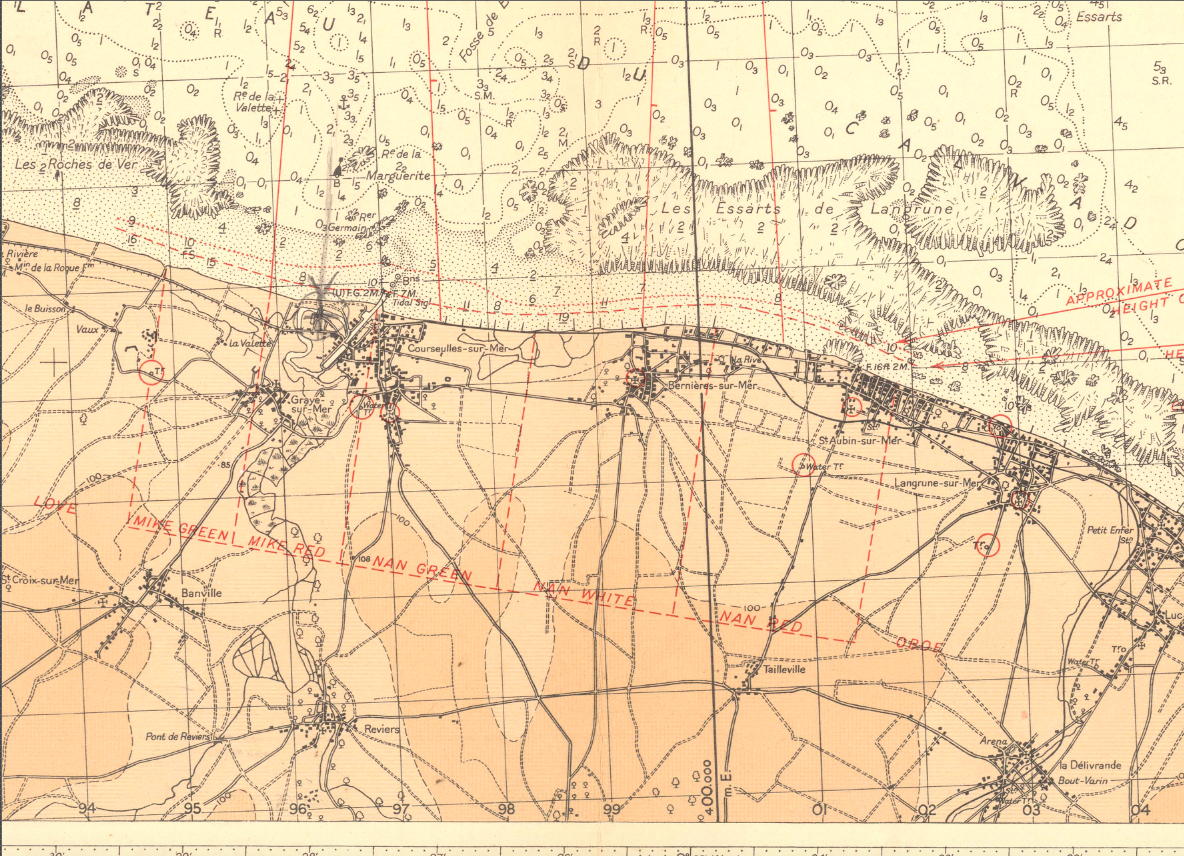 Battle Archives Map Normandy #9 (Juno Beach)