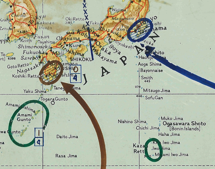 Operation Downfall Planning Battle Map