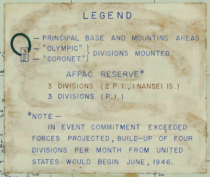Operation Downfall Planning Battle Map