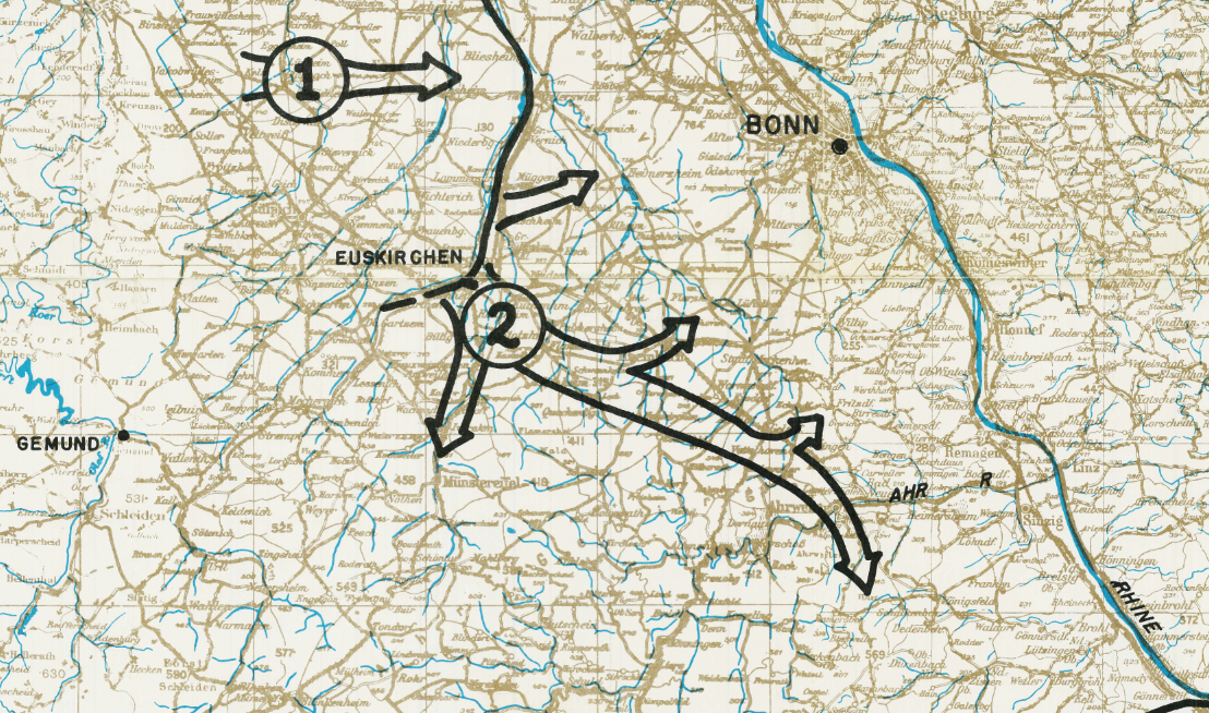 Battle Archives Map Rhineland