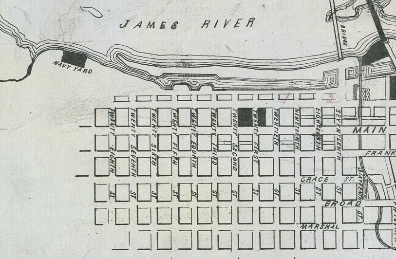 Battle Archives Map Richmond, Virginia #5