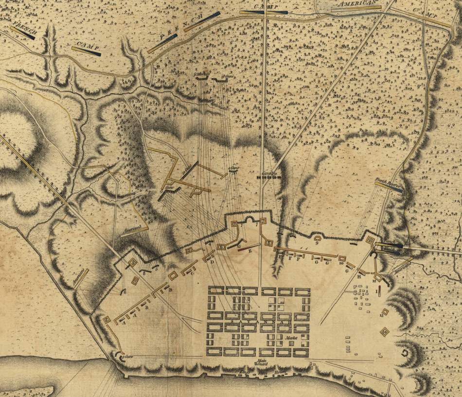 Battle Archives Map Savannah, Georgia #1 (1779)