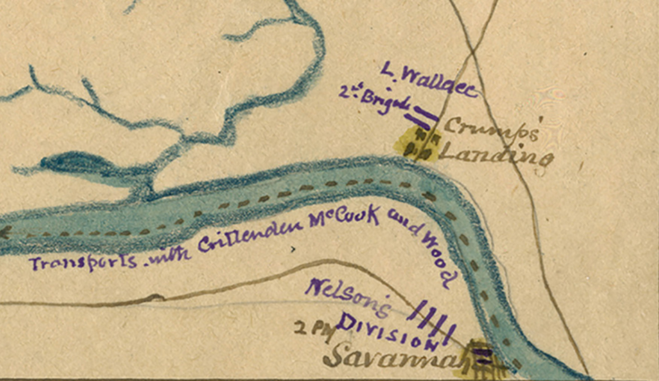 Battle Archives Map Shiloh, Tennessee #1