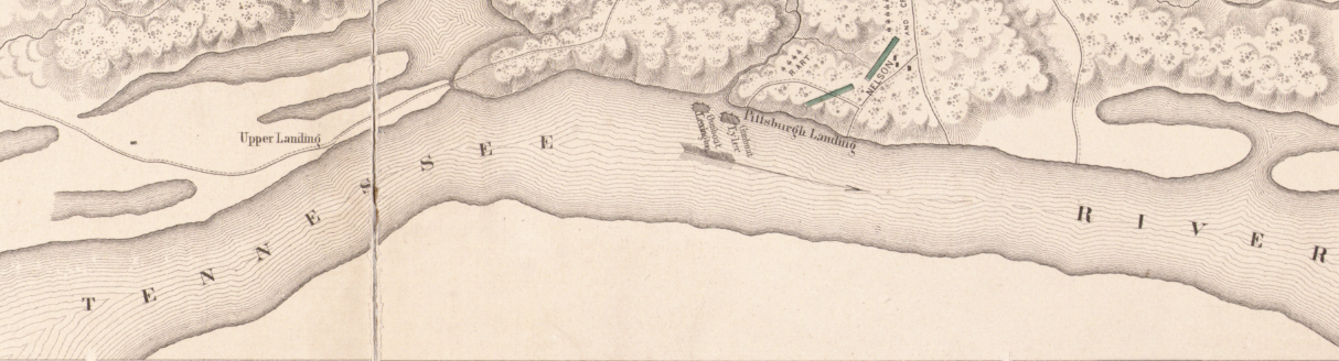 Battle Archives Map Shiloh, Tennessee #2