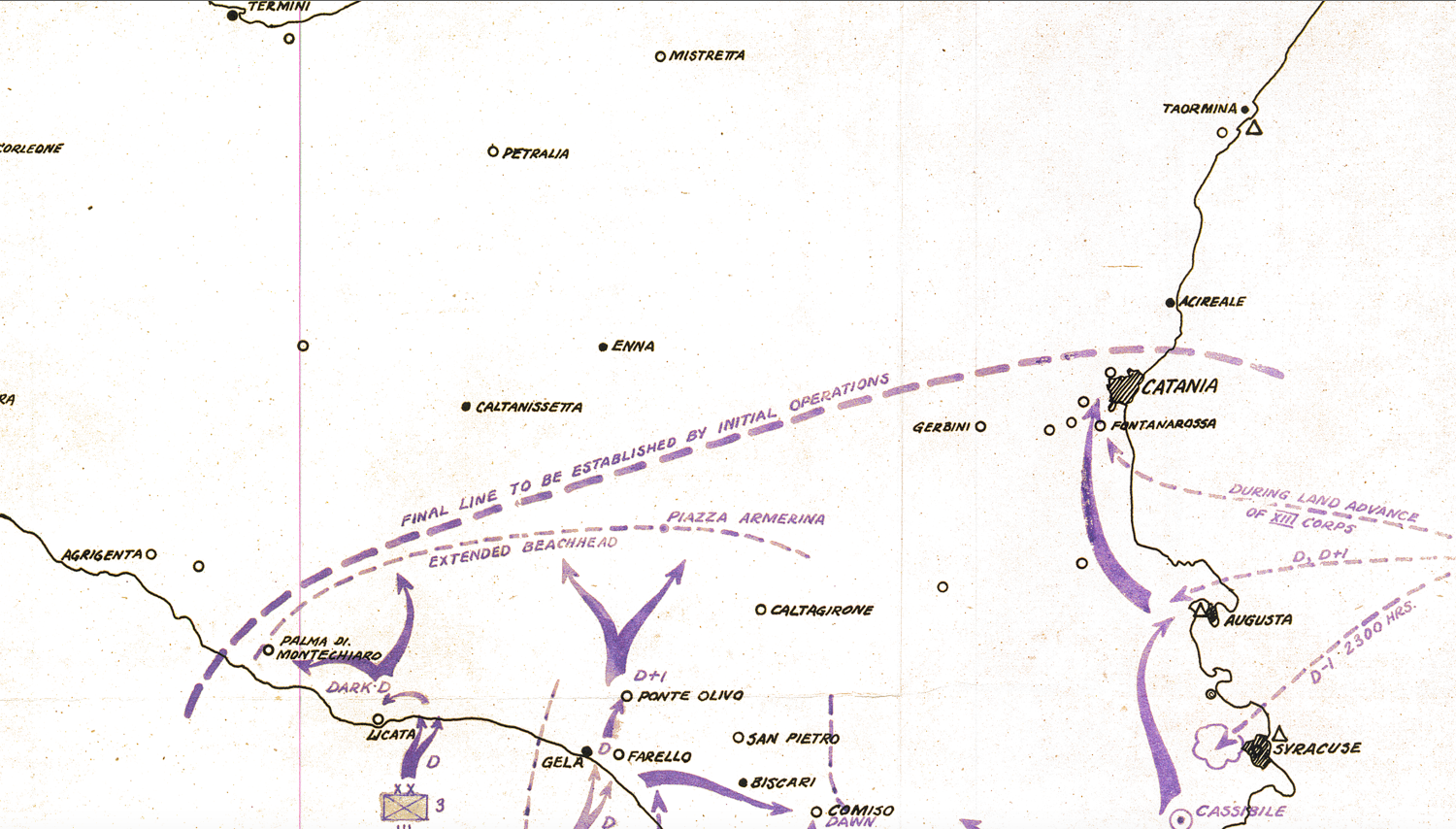 Battle Archives Map Sicily #2
