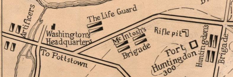 Battle Archives Map Valley Forge, Pennsylvania