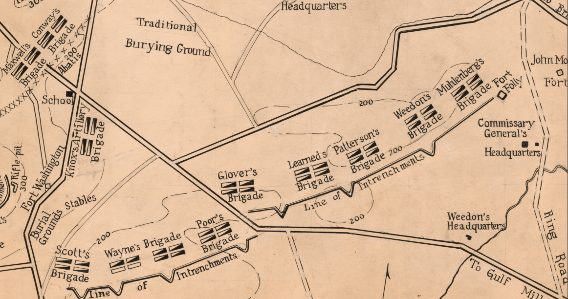 Battle Archives Map Valley Forge, Pennsylvania