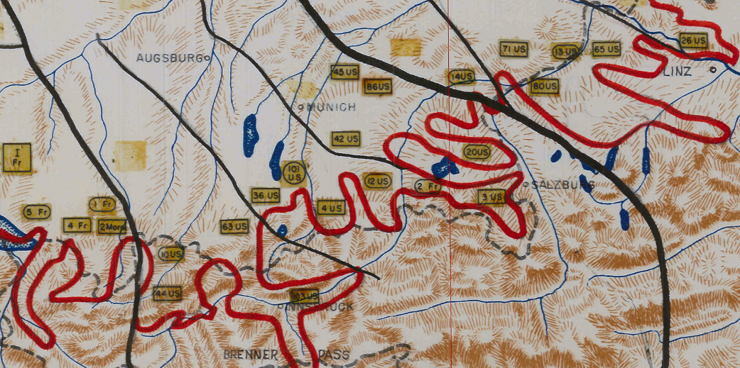 Battle Archives Map Victory in Europe Day #2